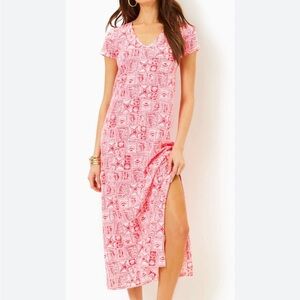 NWOT Lilly Pulitzer Etta Maxi Dress Seaside Harbour, M